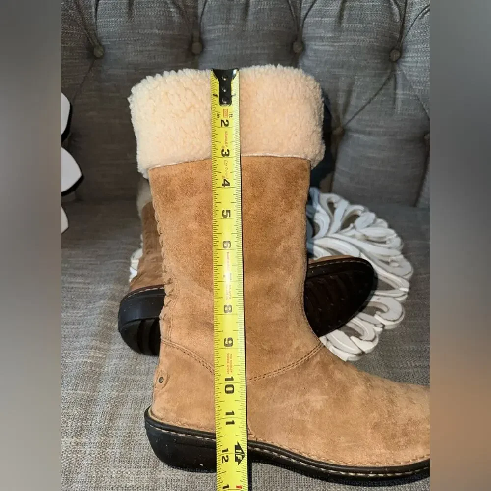 UGG shearling Suede Leather Winter Boots Women’s 8